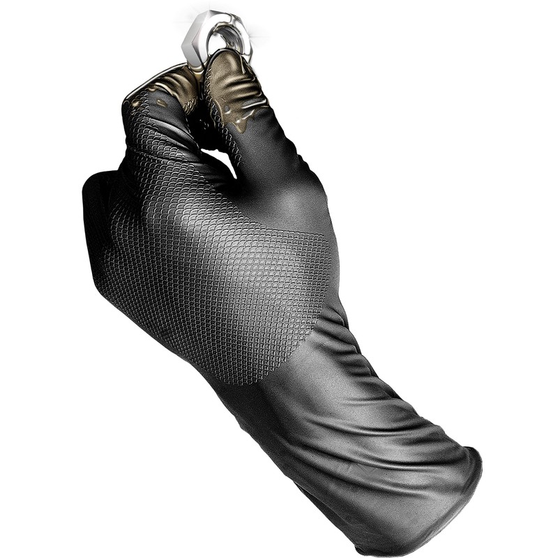 Gocableties Gripster Skins Heavy Duty Nitrile Disposable Gloves - 50