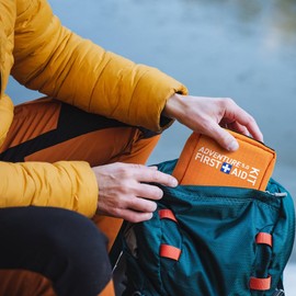 Adventure 5.0 First Aid Kit, Water Repellant Shell – First Aid Kit for Camping, Hiking, Outdoor Sports, Adventure, Travel, Biking – 130 Piece Adventure Essentials Kit