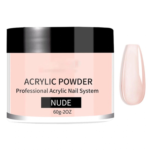 Nude Acrylic Powderfor False Nails 60g - Large Capacity for