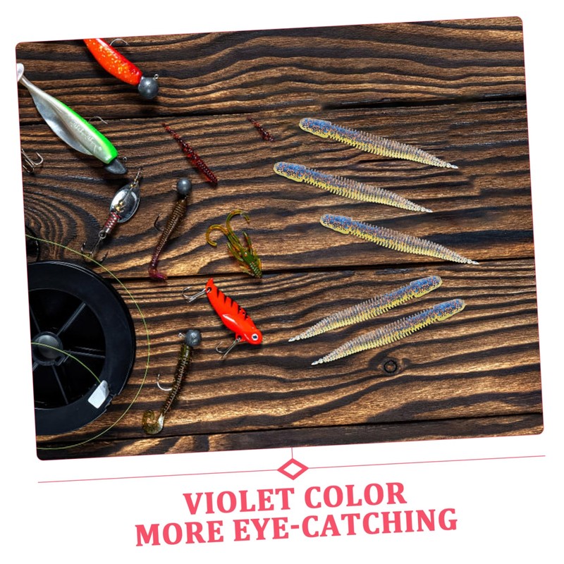 45pcs Lure Soft Bait Bass Lures Baits Fishing Lures Fish
