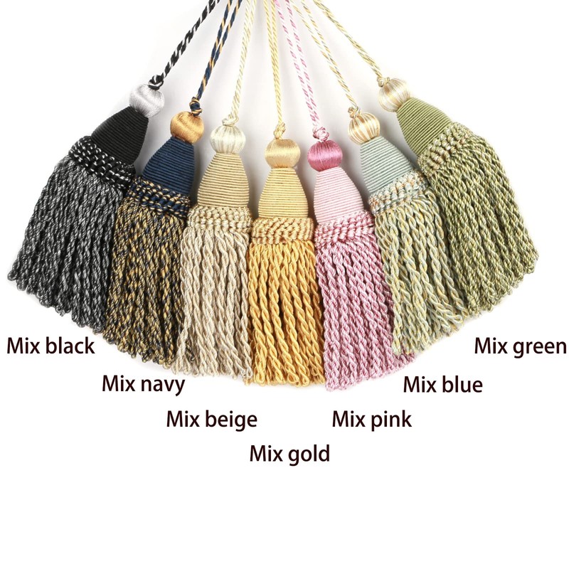 HedongHexi 2 Pack Braided Tassel 24cm/ 9 Inch Key Tassel