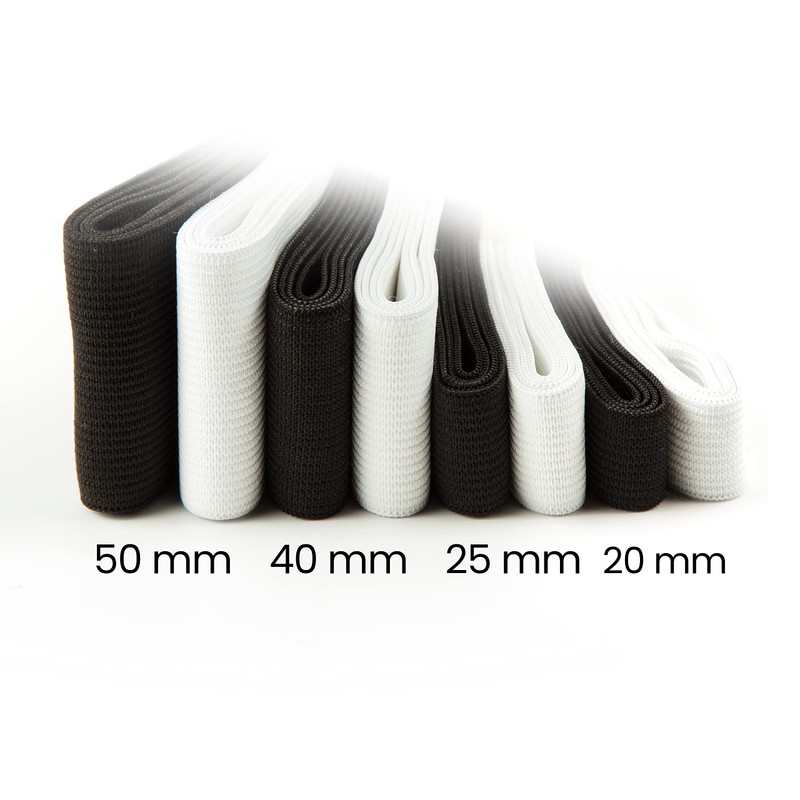 Shelver Shelver Elastic for Sewing, Wide Waistband Elastic in Widths: