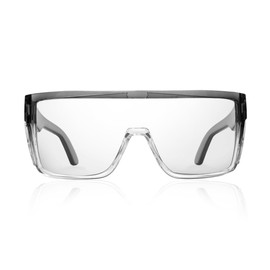 BEASVFE Transition Photochromic Safety Glasses For Men Women Wrap Around Safety glasses with Anti bluelight UV Protection (Two Tone)