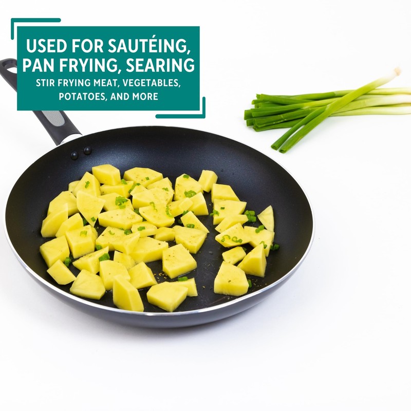 Mirro A7970784 Get A Grip Aluminum Nonstick 12-Inch Fry Pan
