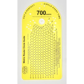 Jasper 700 Metric Circle Cutter Jig for Standard Plunge Routers Cuts Perfect Circles from 50mm to 406mm – Kit Includes Calibration Disc & Pivot Pins