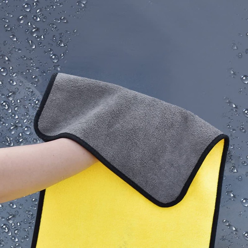 6PCS 800GSM Microfibre Car Drying Towel Cleaning Cloth Microfiber Glass