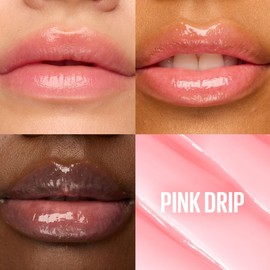 Maybelline New York, Balsamo Labial hidratante Lifter Glaze con aceite de cereza, Tono Pink Drip
