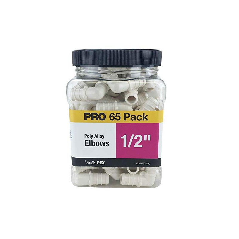 Apollo Valves PXPAE1265JR PEX Barb 90° Elbow, Plastic