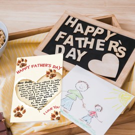 Abeletree Cute Fathers Day Cards Gifts for Dog Dad, Lovely Doggy Dad Card Ideas On Father's Day from Dog, Father's Day Gifts from Dogs