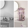 Rotating Makeup Organizer for Vanity, DIY Adjustable Tray Spinning Skincare