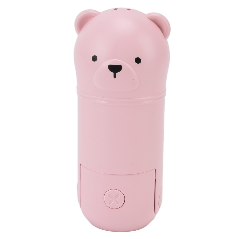 Hand Held Fan Mini Foldable Battery Operated Fan Humidification Cartoon
