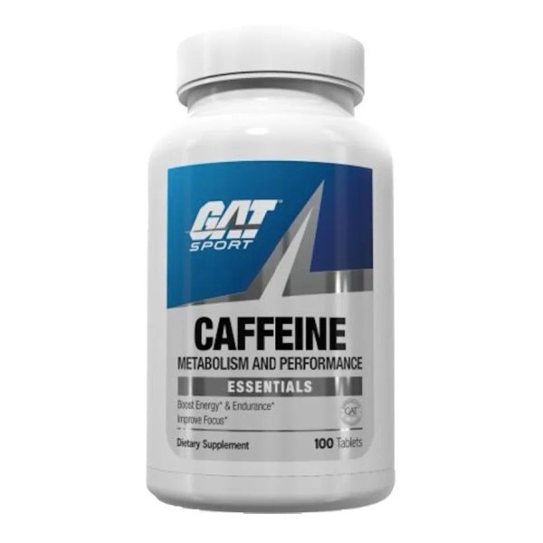 Gat Sport Caffeine 200mg 100 Tabletas Cafeina Pura Sabor Sin