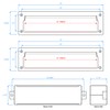 "Nuk3y Solid Brass Mail Slot with Double Flap and Sleeve