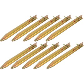 Moritz Steel T-Profile Tent Peg Steel T-Profile Peg Tent Peg Camping 30-40 or 50 cm (Pack of 10, 30 cm)
