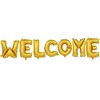 picoLab Welcome Balloons WELCOME Party Balloons (Gold)