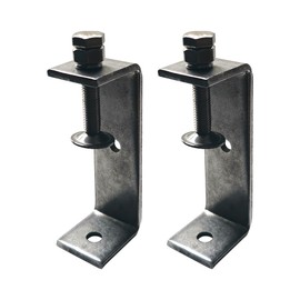 Ponezg Pack of 2 C Clamp 65-95 mm Adjustable Jaw Openings Stainless Steel C Clamps Screw Clamps Small Screw Clamps Metal Clamping Screws Clamp Bracket Table Clamp M8 M10 Screw Clamp C-Clamp Set