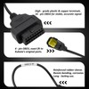 OBD2 Adapter Cable for Kubota Vehicles, 4 Pin to 16