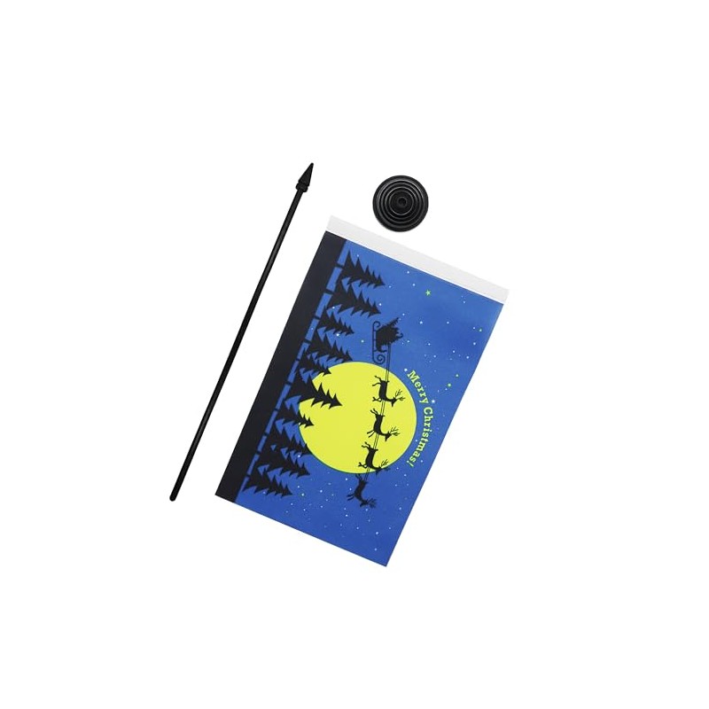 AZ FLAG - Merry Christmas with Moon Table Flag 21