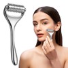 Massage Roller, Handheld Acupuncture Roller, Metal Handheld Acupressure Massager with