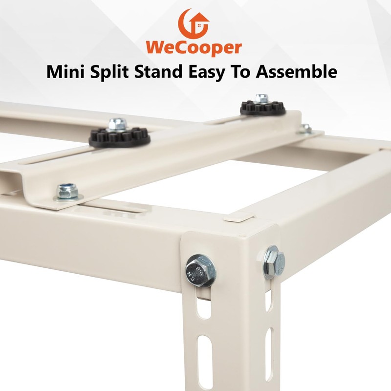 WeCooper Mini Split Ground Stand for 9000-24000 BTU Ductless AC