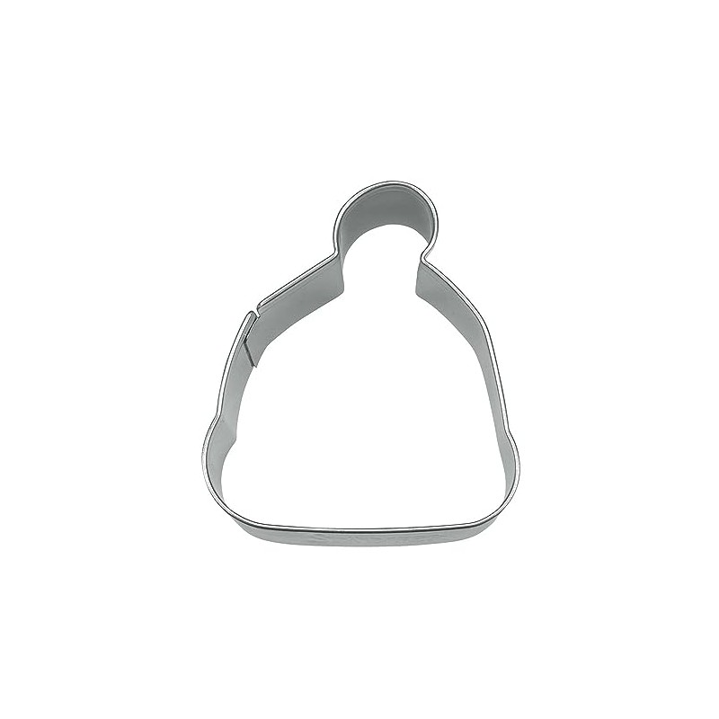 Staedter Ski Cap Shape Cookie Cutter, Silver