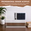 CroBlissful 2 Pcs Acrylic Cd Storage Box, Clear Acrylic Stackable