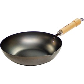 River Light Iron Frying Pan, Extreme Japan, 7.9 inches (20 cm), Induction Compatible, Made in Japan, Wok