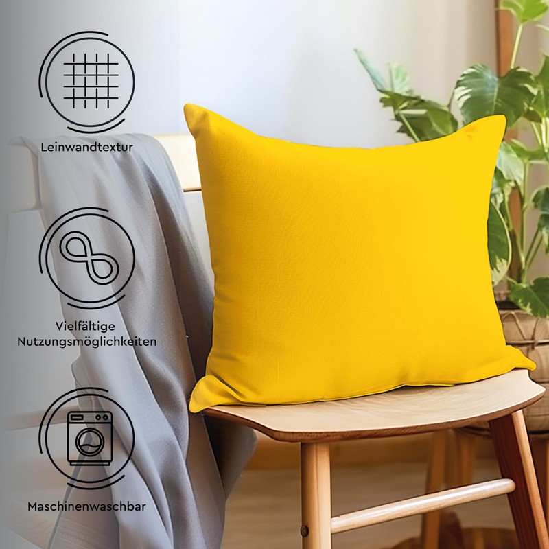 Encasa XO Cotton Throw Pillow Covers Set of 2 I