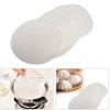 Steamer Paper Liners, 50pcs redondo de bambú (Dim Sum Non