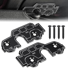 LUGDTIME Sun Visor Repair Kit Compatible with Jeep Wrangler JL 2018-2023, Aluminum Alloy Sun Visor Clips Fits Compatible with Jeep Wrangler 2018 JK, 2020-2023 Gladiator JT, Repair Loose Visor