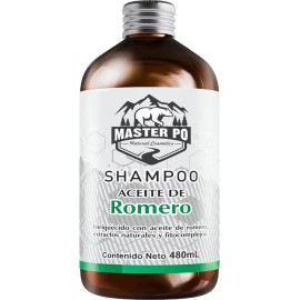 Shampoo MASTER PO Romero 480mL Anticaída Anticaspa Fortificante