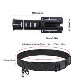 LNSYSNS Fishing Rod Holder Belt, Adjustable Rod Holder, Adjustable Fishing Wading Belt, Suitable for Outdoor Fishing