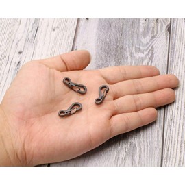 Mini Skater 20PCS Mini Hanging Buckle Spring Backpack Clasps Metal Hook EDC Keychain Keyring Bottle Hooks Paracord Tactical Survival Gear (Gun Grey)