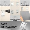 Blulu 25 Pcs Surface Mount Impaler for Wall Mounting Acoustic