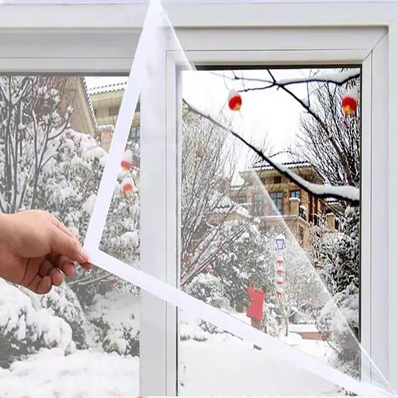 Mellroom Window Insulation Kit 63inX63in(160X160cm) for Winter Keep Cold Out,cuttable