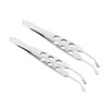 BIUDECO 2pcs Surgical Grade Tweezers Eyelid Treatment Tool for Brow