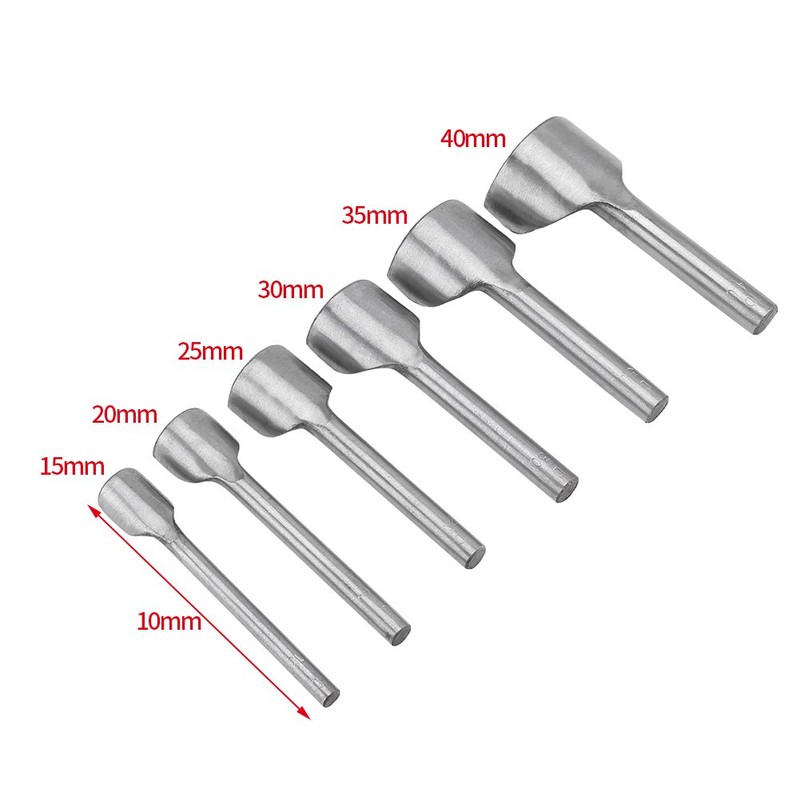 6ps Half -Round Punch Cutter, Hole Punches Belt Wallet End