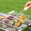 Ashuxxn Set of 2 Barbecue Grill Mesh Grill Basket with