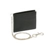 LEAS Slim/Thin Wallet with Chain, Genuine Leather, Black Chain-Series''