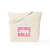 CafePress Lacrosse Player Bad Girls Play Wit Reusable Natural Beige