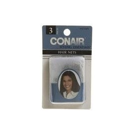 Conair 55332 3 Piece Brown Hair Net, 0.3 Ounce (Pack of 14)