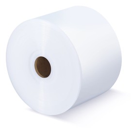 PerKoop LDPE Poly Tubing Roll 6 Mil, Candy Lei Tubing Roll Plastic Tube Bulk for Packing, Moving and Storage(4 Inch Wide x 350' Long)