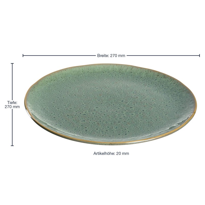 Leonardo Matera 018542 Ceramic Plate, Dishwasher-Safe Dinner Plate with Glaze,