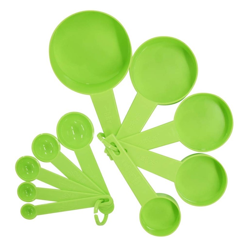 10pcs 6 Color Measuring Cups And Measuring Spoon Scoop Silicone