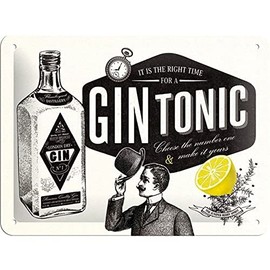 ブリキ看板 カクテル ジントニック Gin Tonic / TIN SIGN アメリカン雑貨 インテリア