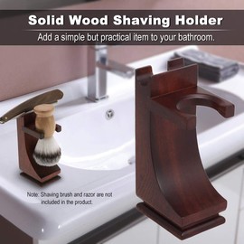 Shaving Brush Stand, Solid wood Shaving Stand Razor Holder Rosewood Material for Heavy Shaving Brush Set