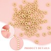 CHGCRAFT Pack of 100 Flower Spacer Beads 18K Gold Plated
