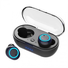 Bluetooth Earphone Outdoor Sports Wireless Headset 5.0 with Charging Bin Power Display Touch Control Headphone Earbuds