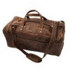 Leather Duffle Bag - Zipper Travel Tote - Weekend Bag