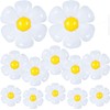Lumjoy 12 Pcs White Daisy Foil Balloons for Girls Daisy